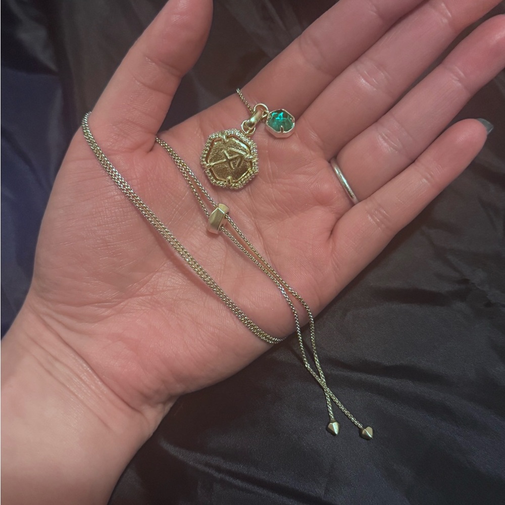 Sagittarius necklace adjustable with December turquoise birthstone